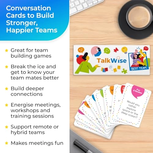 700 Team Building Conversation Cards - English 18 years and up