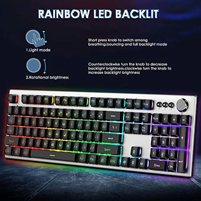 RGB BACKLIT GAMING KEYBOARD - Wired