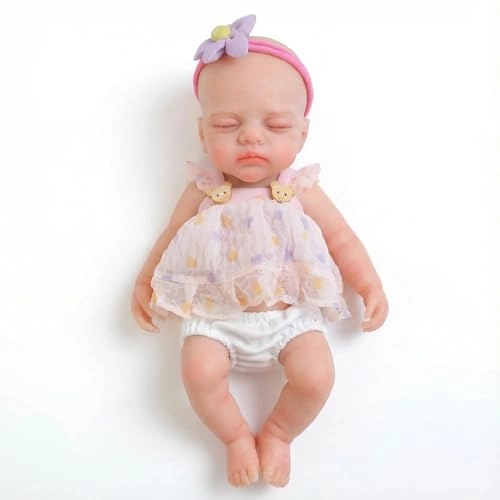 Irys Reborn Baby Doll - 12 inch Silicone Girl Sleeping Ages 3+