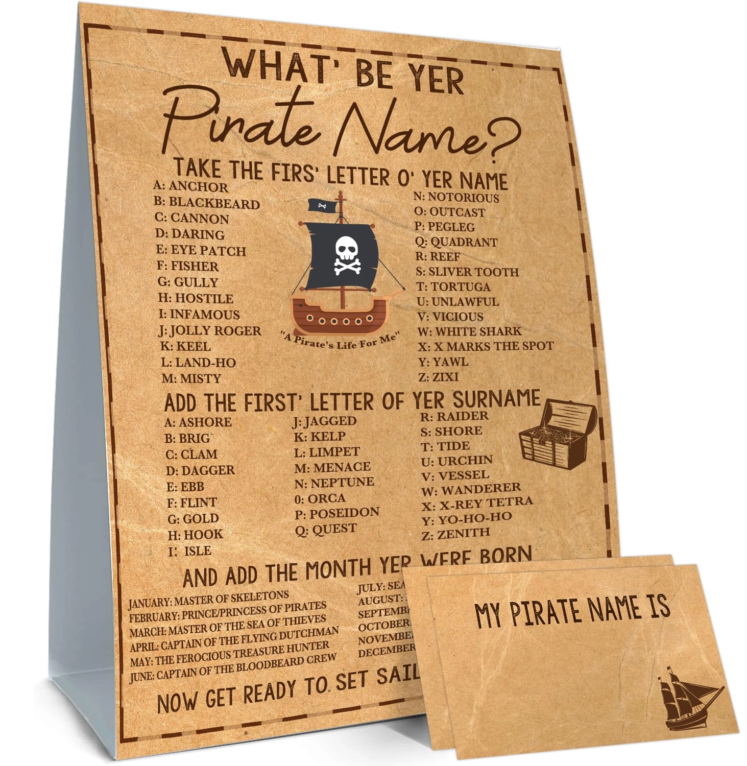 BirtDerr Pirate Birthday Decorations - 30 PCS Birthday