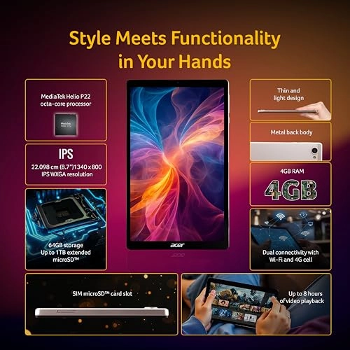 Iconia Tab - 64GB 8.7"