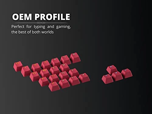 Rubber Keycap Set - OEM Profile Pistachio 23 Keys