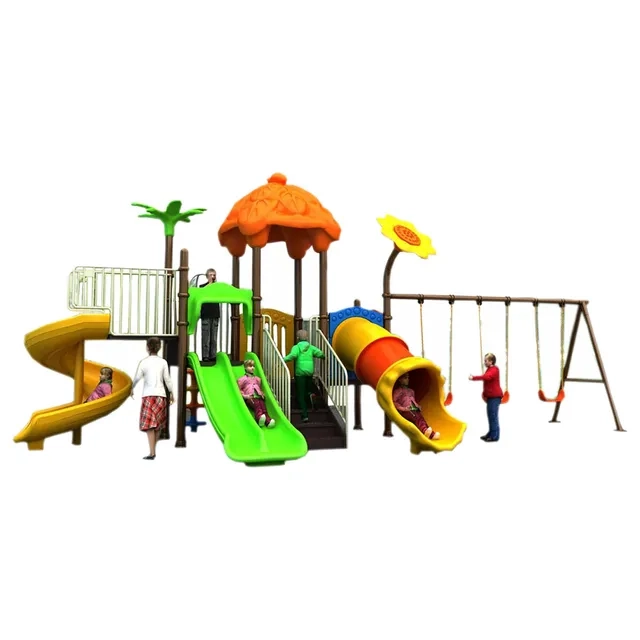 Kids Playground Climbers Swings N Slide - 3+ Multi Colour