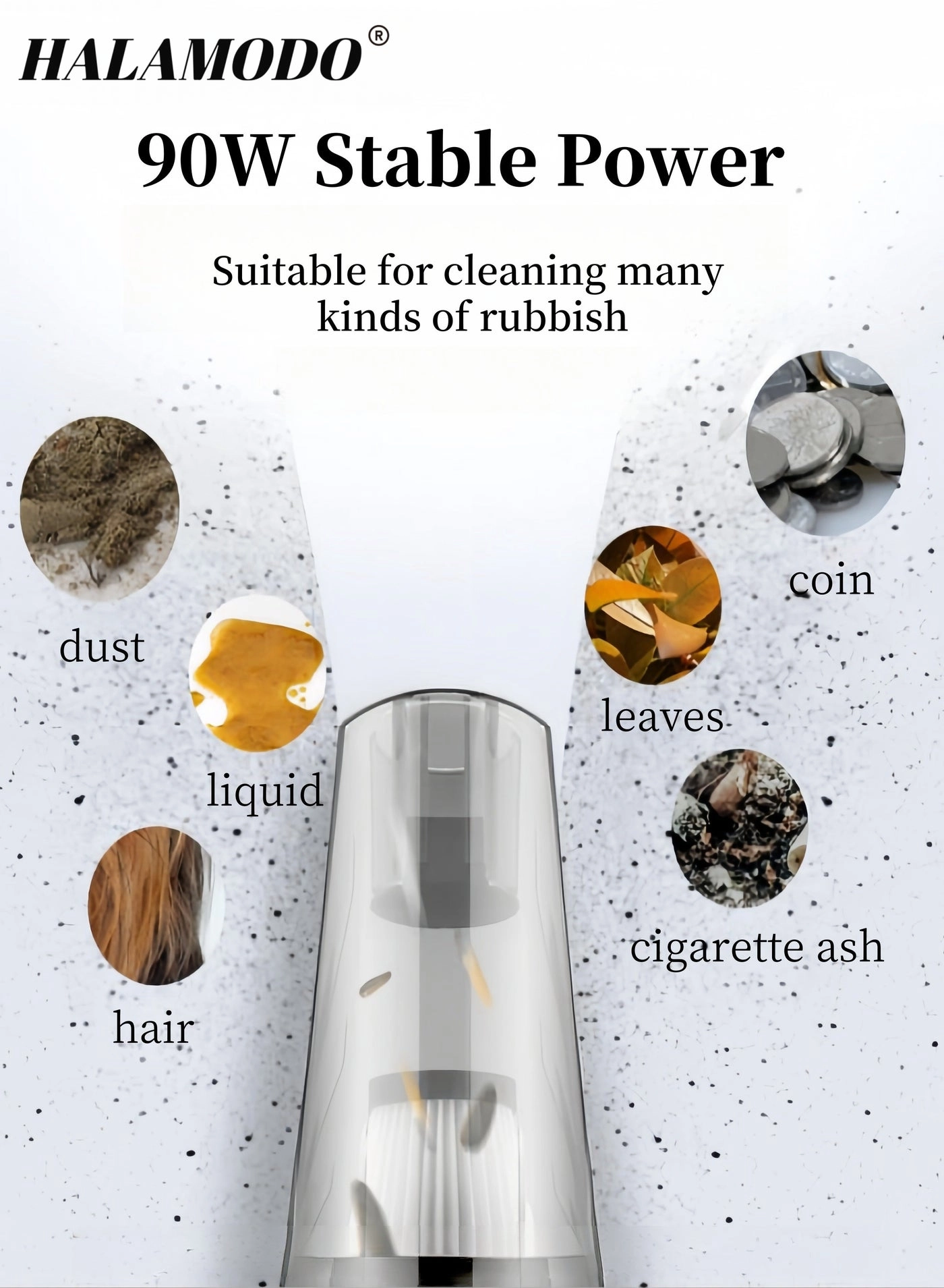 Handheld Vacuum - Cordless Rechargeable 30min Black