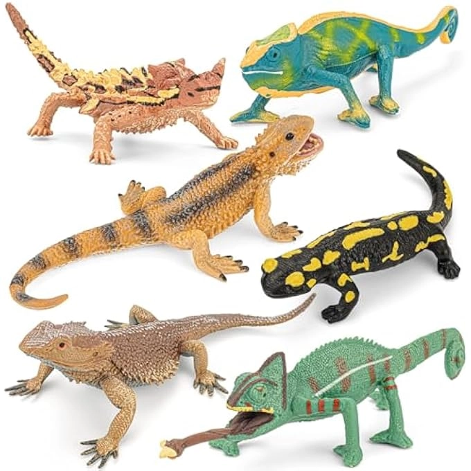 Lizard Figurines - 6PCS