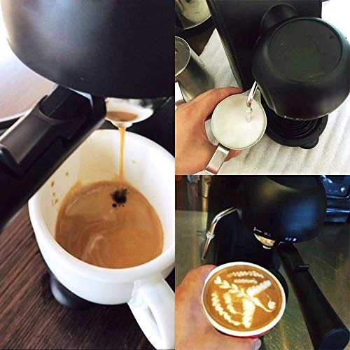 2 In 1 Espresso Maker - Milk Frother 5-Bar Pump 4 Cups