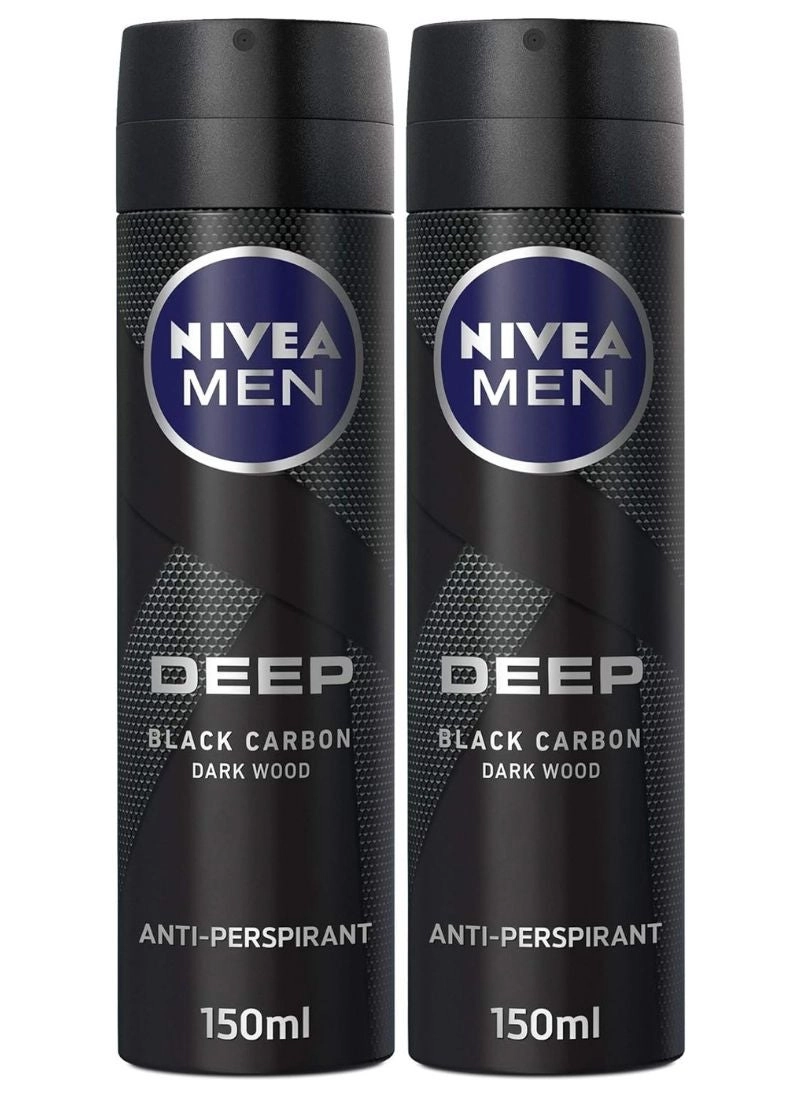 NIVEA DEEP - Dark Wood Scent + Fresh Active - Fresh Scent