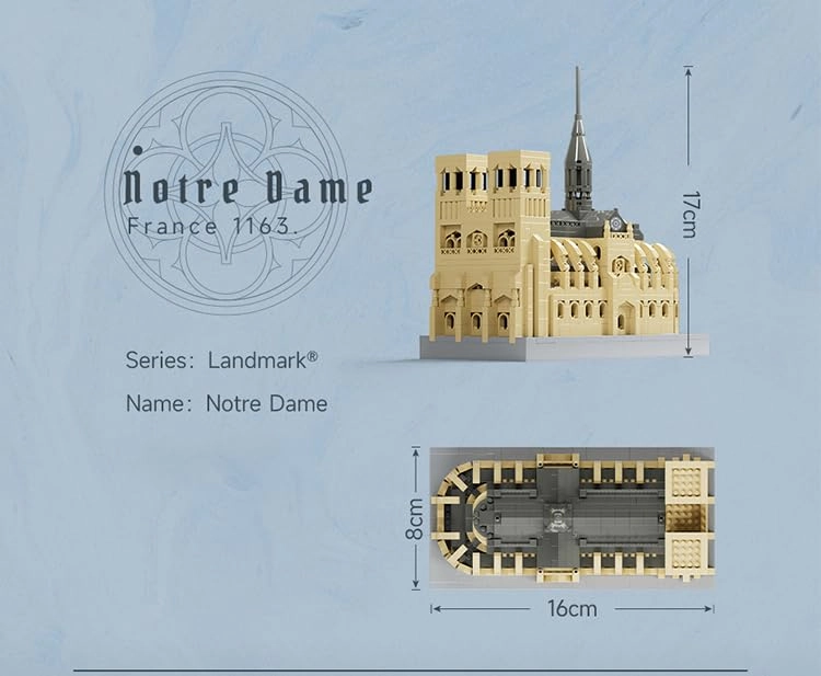 Notre-Dame Cathedral - 1038 pcs