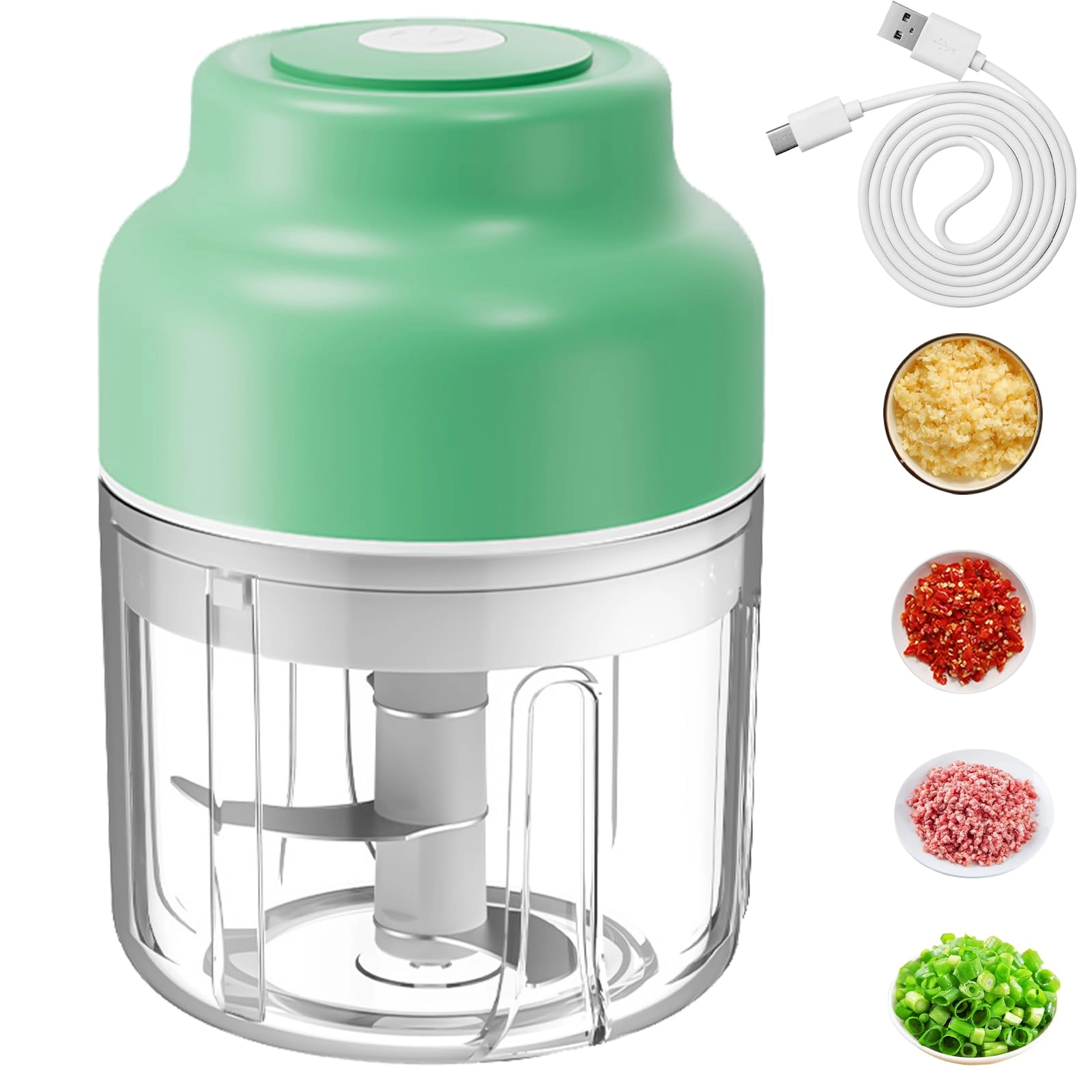 BAIFULAI Mini Rechargeable Multi Chopper - 320ml Battery Powered