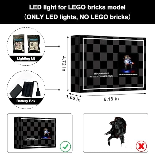 LED Light for Lego 75381 Droideka - Robot