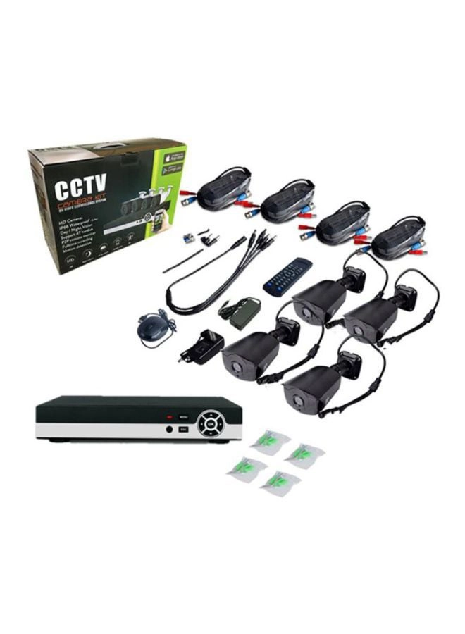 4CH 1080N AHD DVR + 1080P Bullet Camera - 4PCS + Hard Disk - 1TB