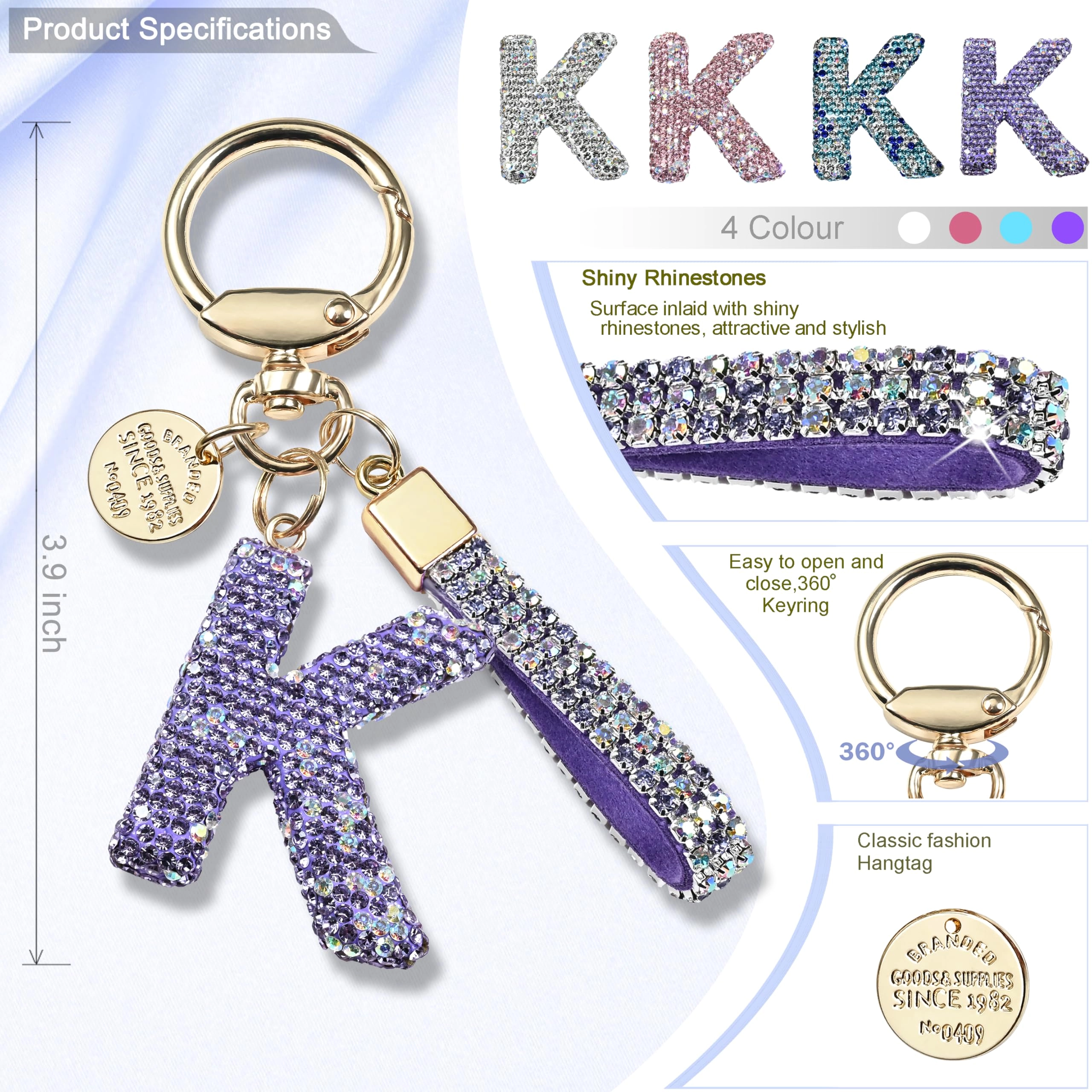 Initial Letter Keychain - Letter