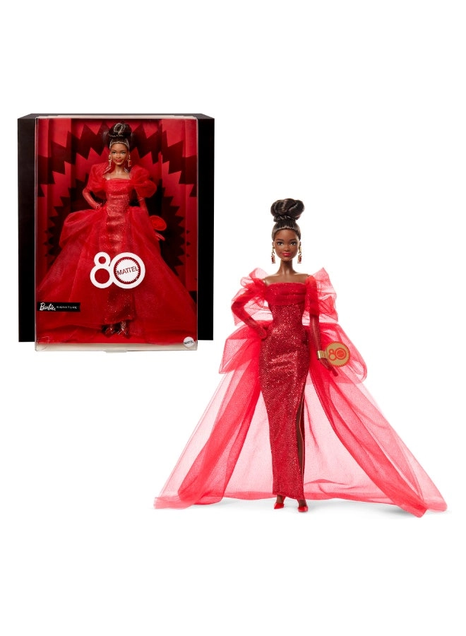 Barbie 80th Anniversary Doll - Brunette Ages 6+