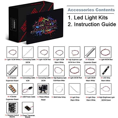 LED Light - Compatible with LEGO 21330 Remote Control Multi