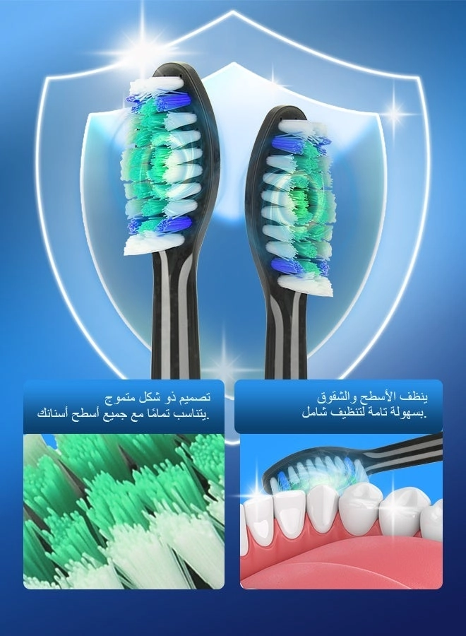 YWD-TB36-WH - 40000 VPM 4 Brush Heads USB Wireless Charging