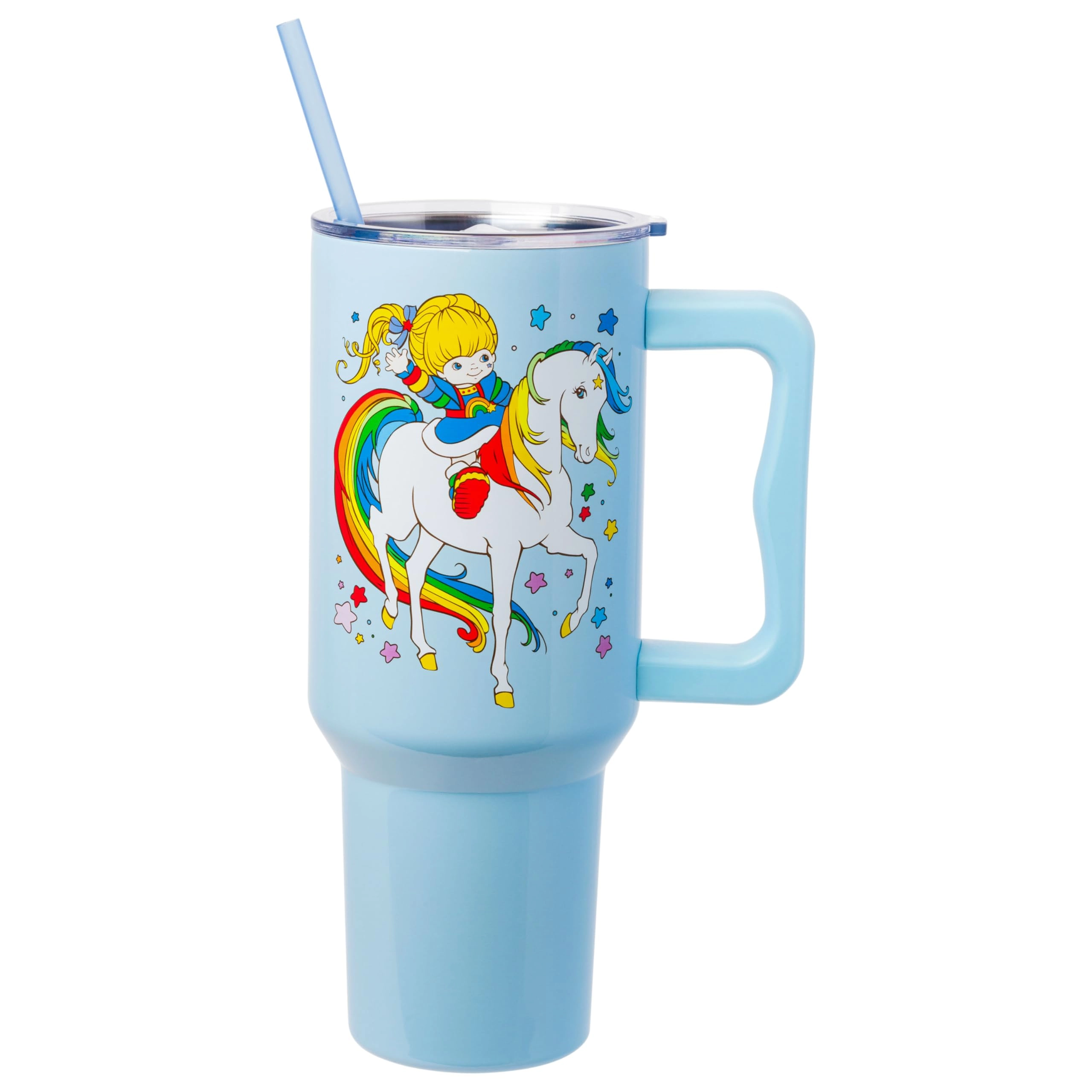 Silver Buffalo Stainless Steel Rainbow Brite and Twink Sparkle Tumbler - 1183ml