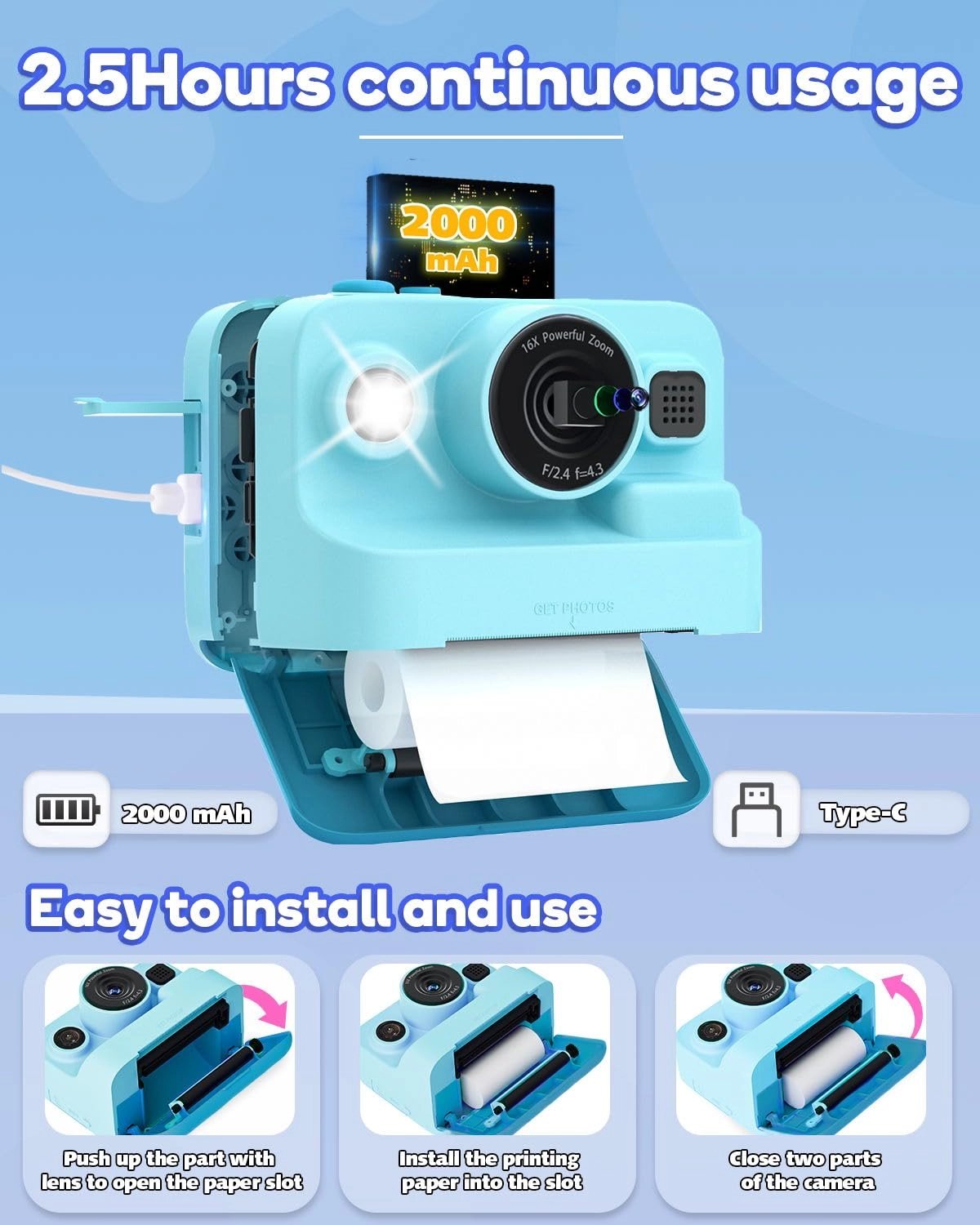 BLL2 - 2.4 Inch Screen Instant Print