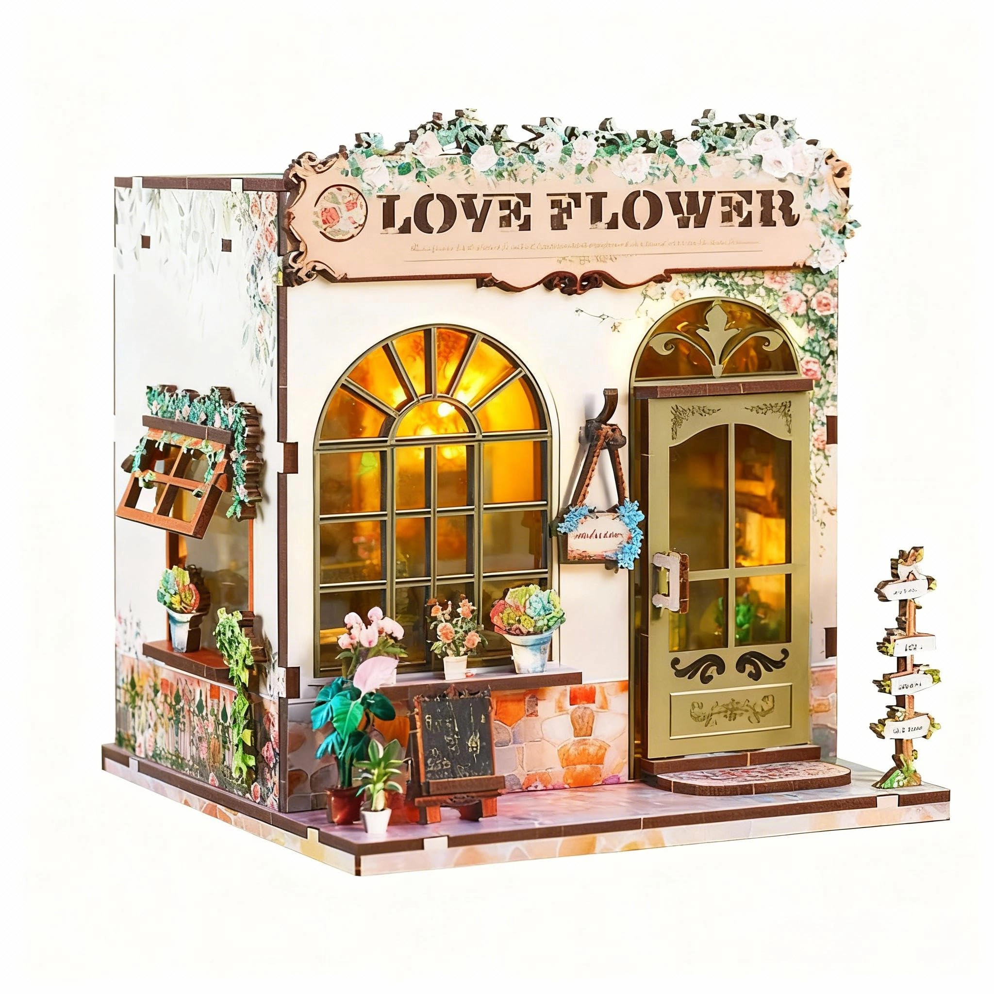 ANTREATU Miniature House Kit - Love Flower