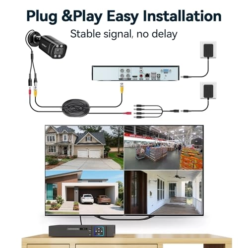 A6804-54BU-Black - 4pcs 4CH 5MP