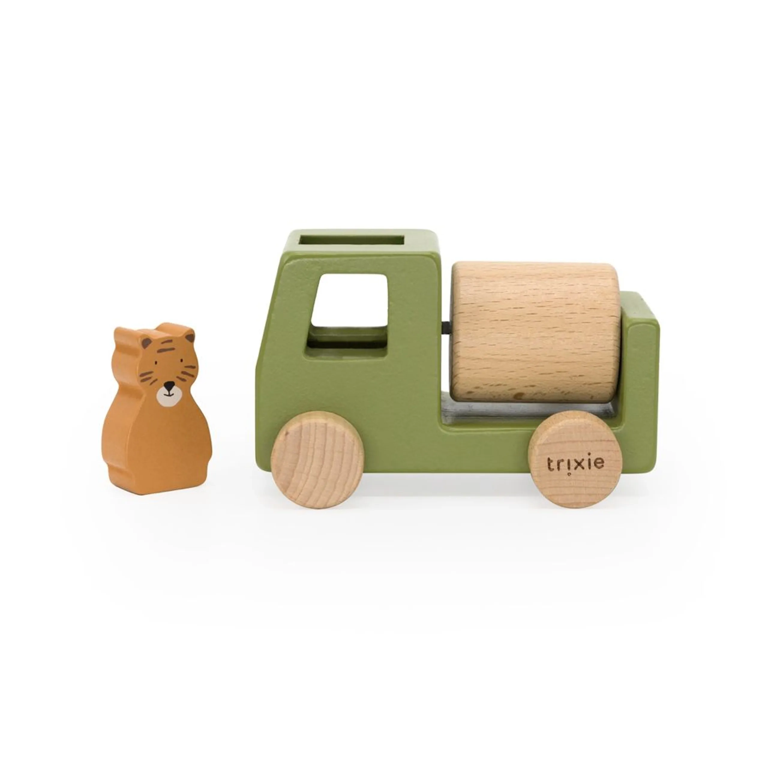 Wooden Animal Construction Car Set - Suitable for 18 months and above 4 Pcs