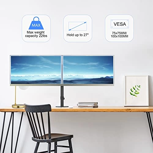 Dual LED LCD Monitor Stand - 2 32 inch