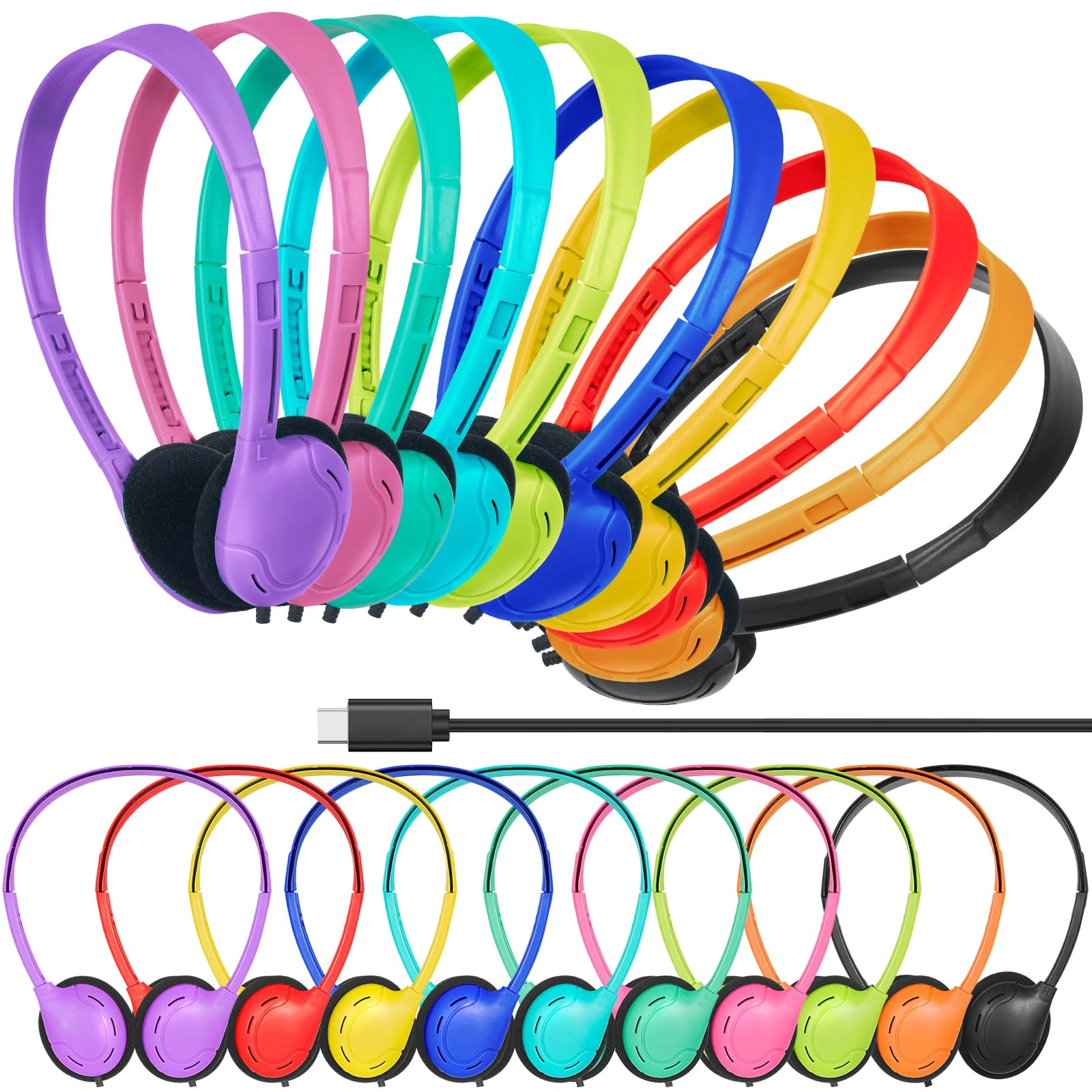 ZXQZYM004 Wired Headphone 30 Pack