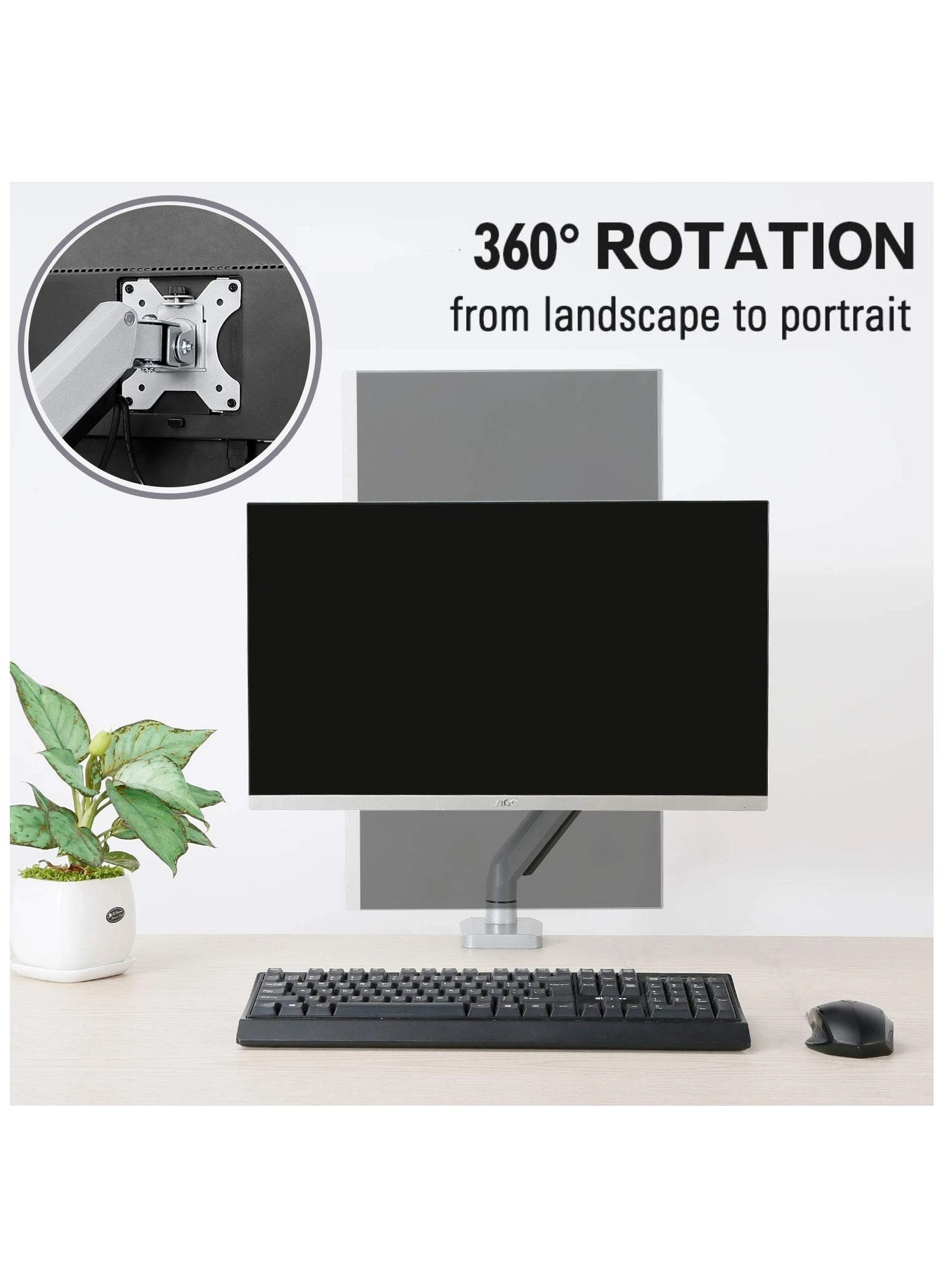 Single Monitor Desk Mount - 1 32 Inch