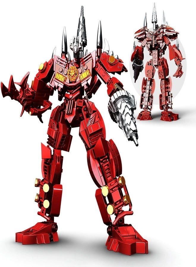 HIGH GODO Drill Mech Robot - Transforming Building Blocks