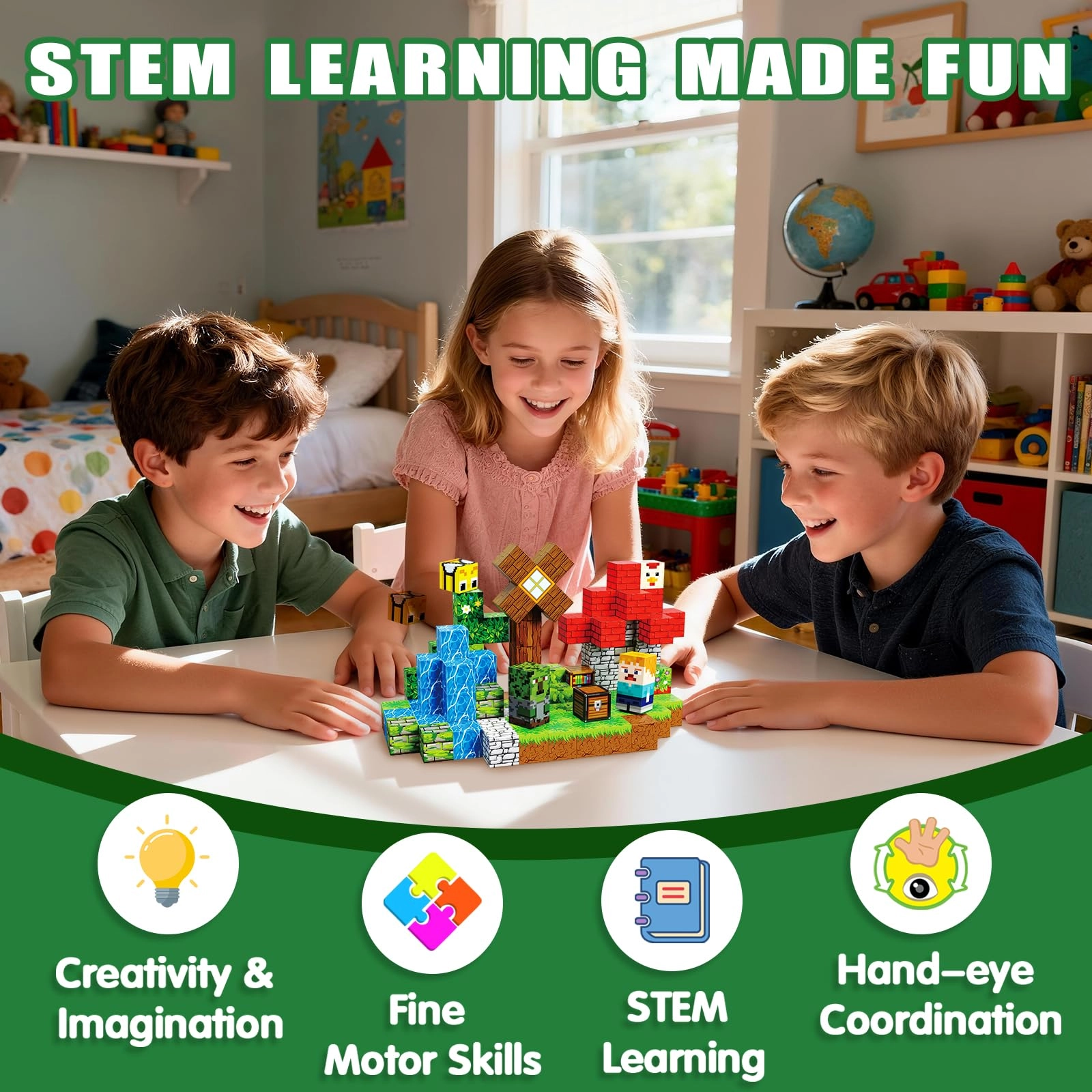 Magnetic Blocks - 100 pcs