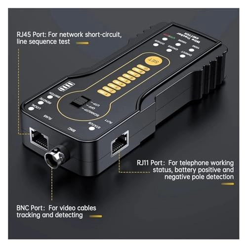 NF-858C - RJ45 BNC VFL Micro USB Cat 5 Cat 6