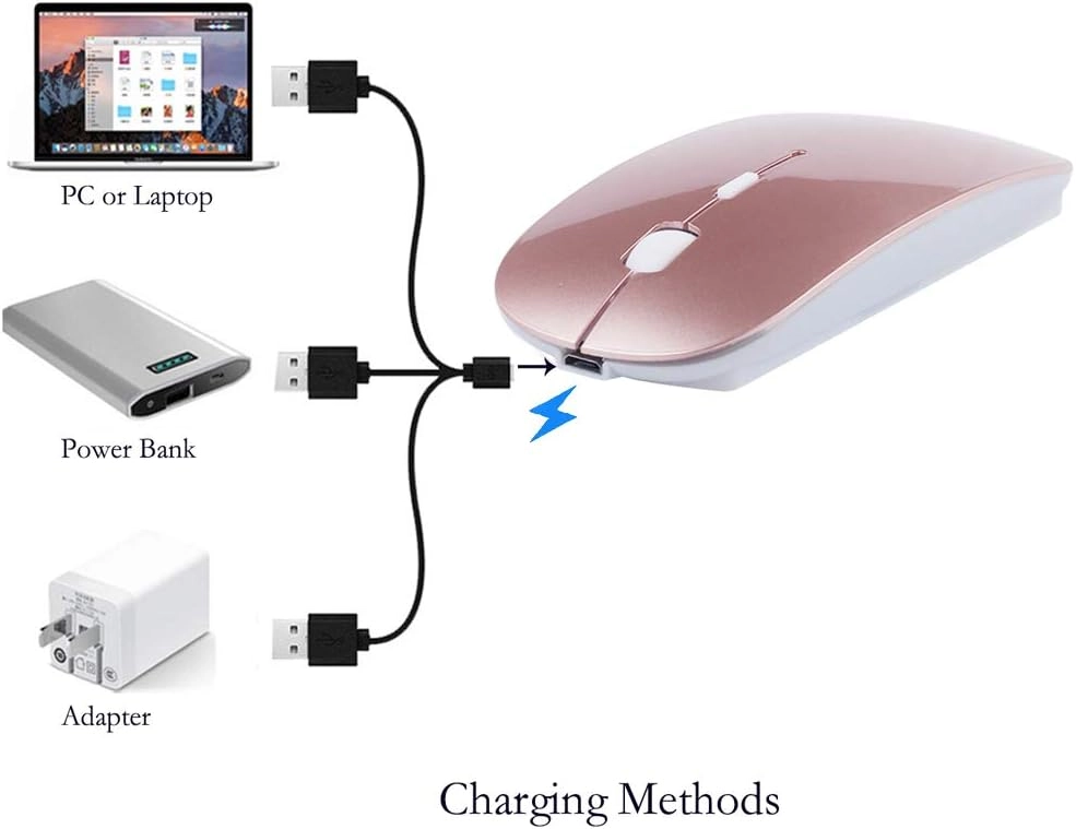 LED Rechargeable Mouse - Bluetooth