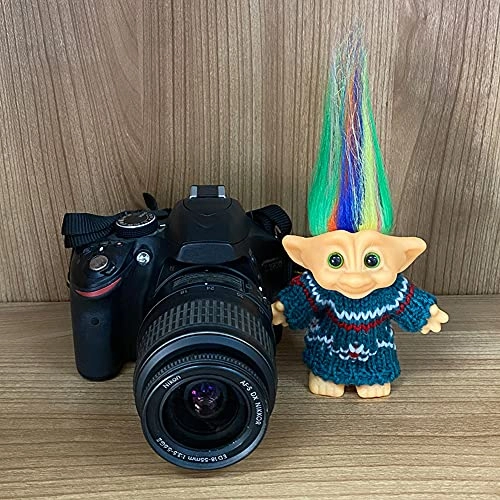 Lucky Troll Doll - 7.5in Wool Black