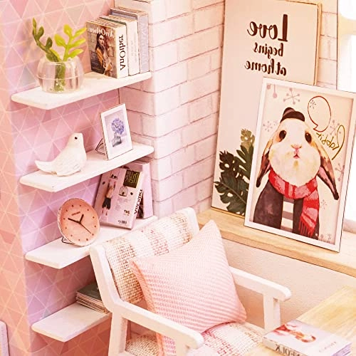 DIY Miniature Dollhouse Kit - Pink