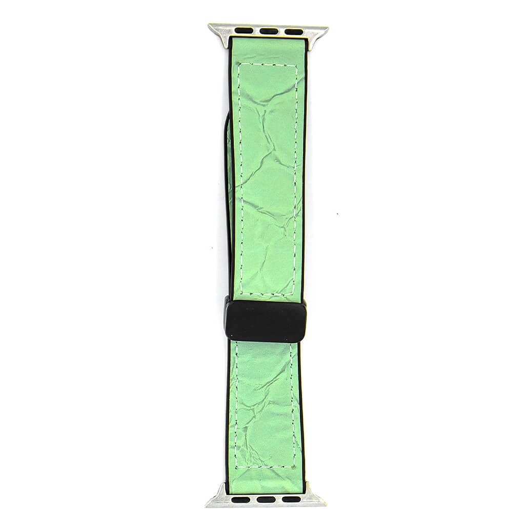 MOCOM 49mm Genuine Leather Crocodile Watch Strap