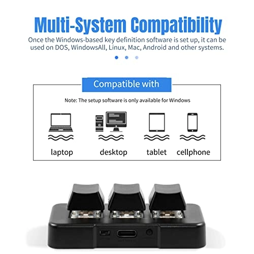 3 Button Keyboard - Wired/Wireless