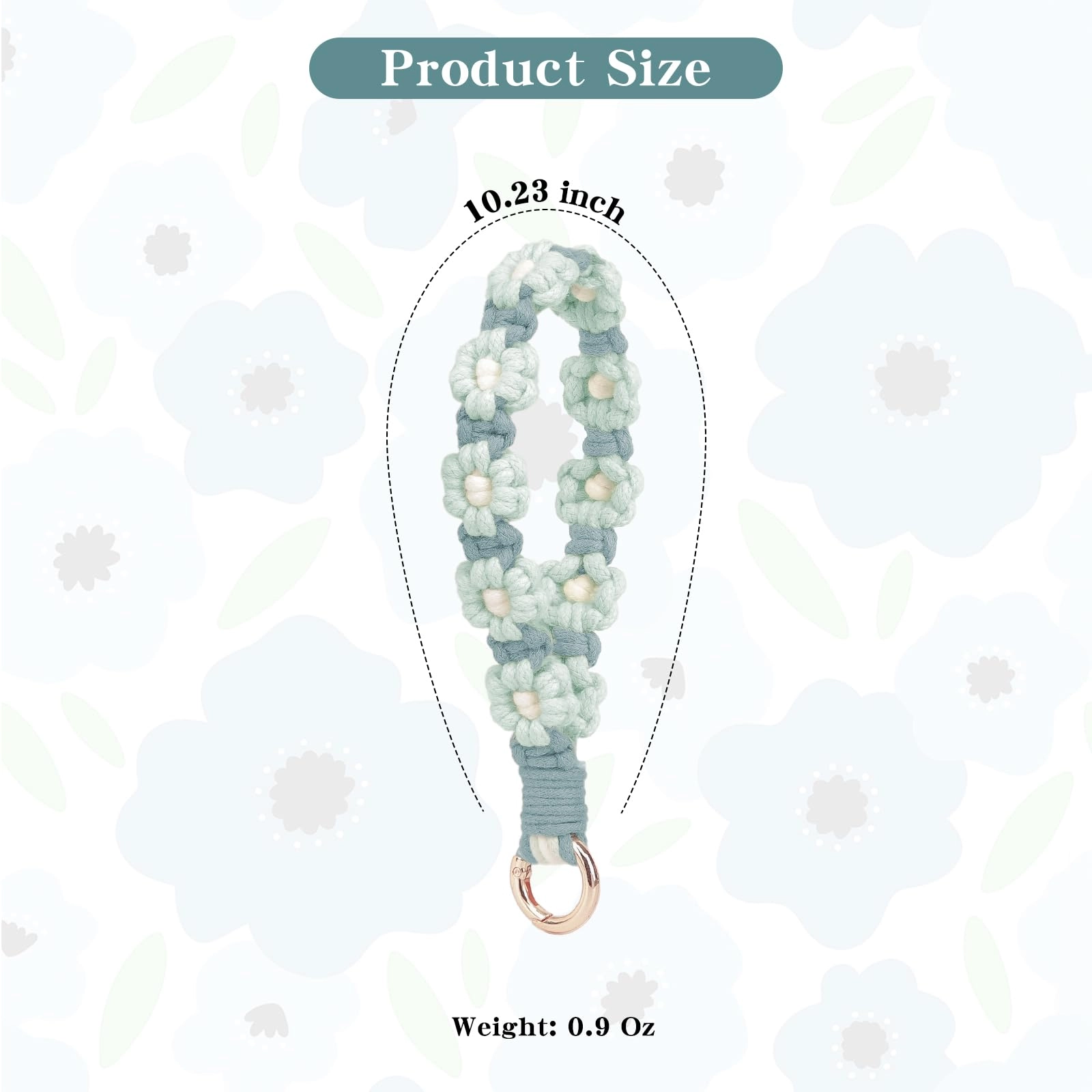 Boho Macrame Keychain - Car