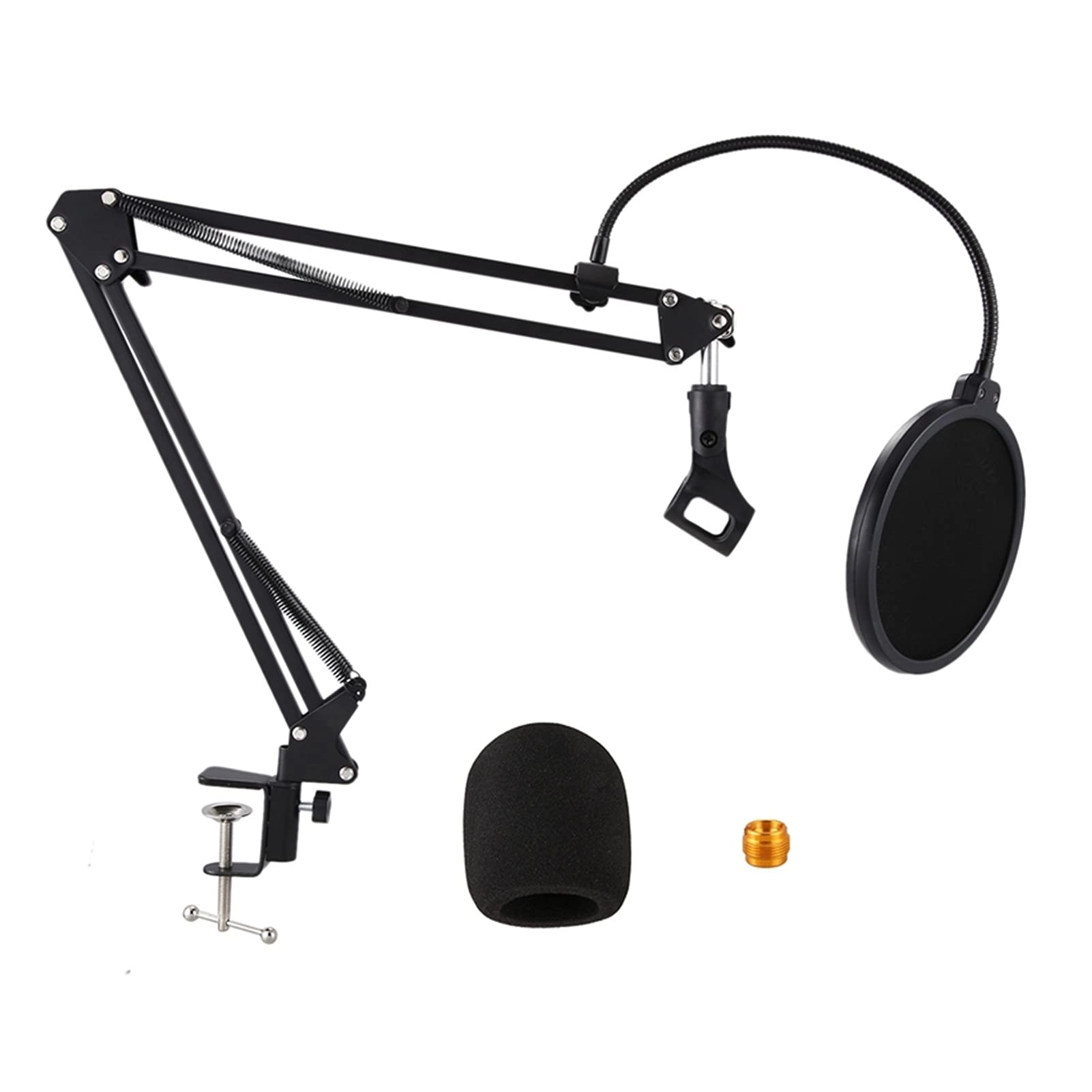 Mic Stand - Extendable Scissor Arm Table Mounting Clamp