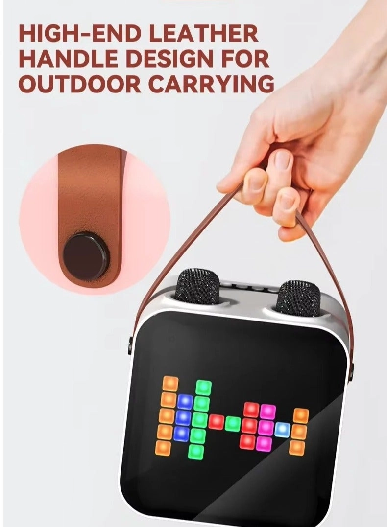 Karaoke Speaker with Mic - 2 UHF Wireless Microphones 15W Mono