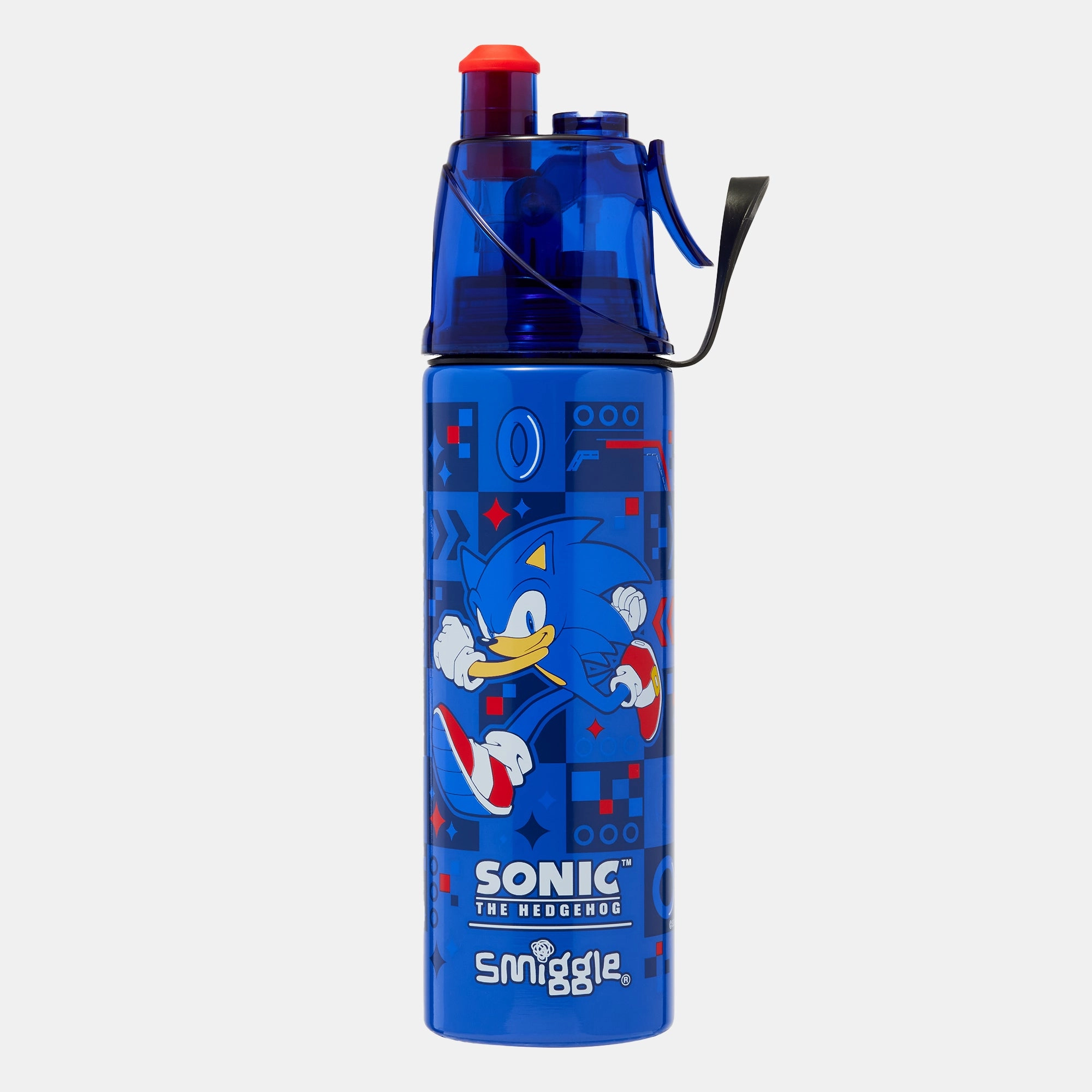 Smiggle Sonic the Hedgehog Spritz Insulated Bottle - Tritan 500 ml