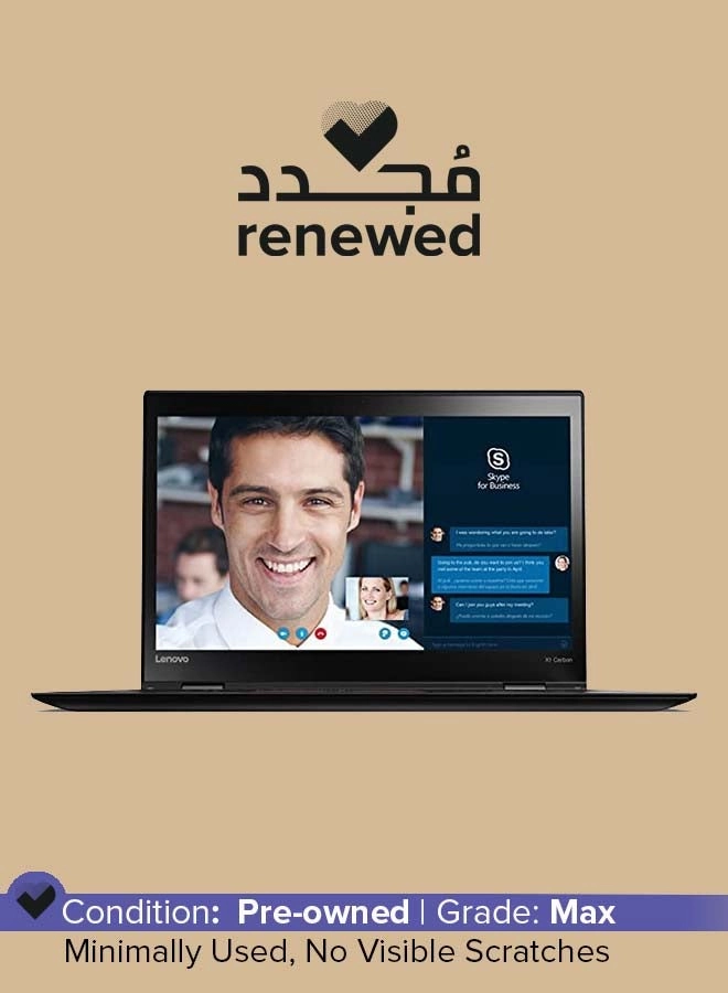 Lenovo (Renewed) ThinkPad X1 Carbon - 14'' Core i5-6300U 8GB 256GB SSD