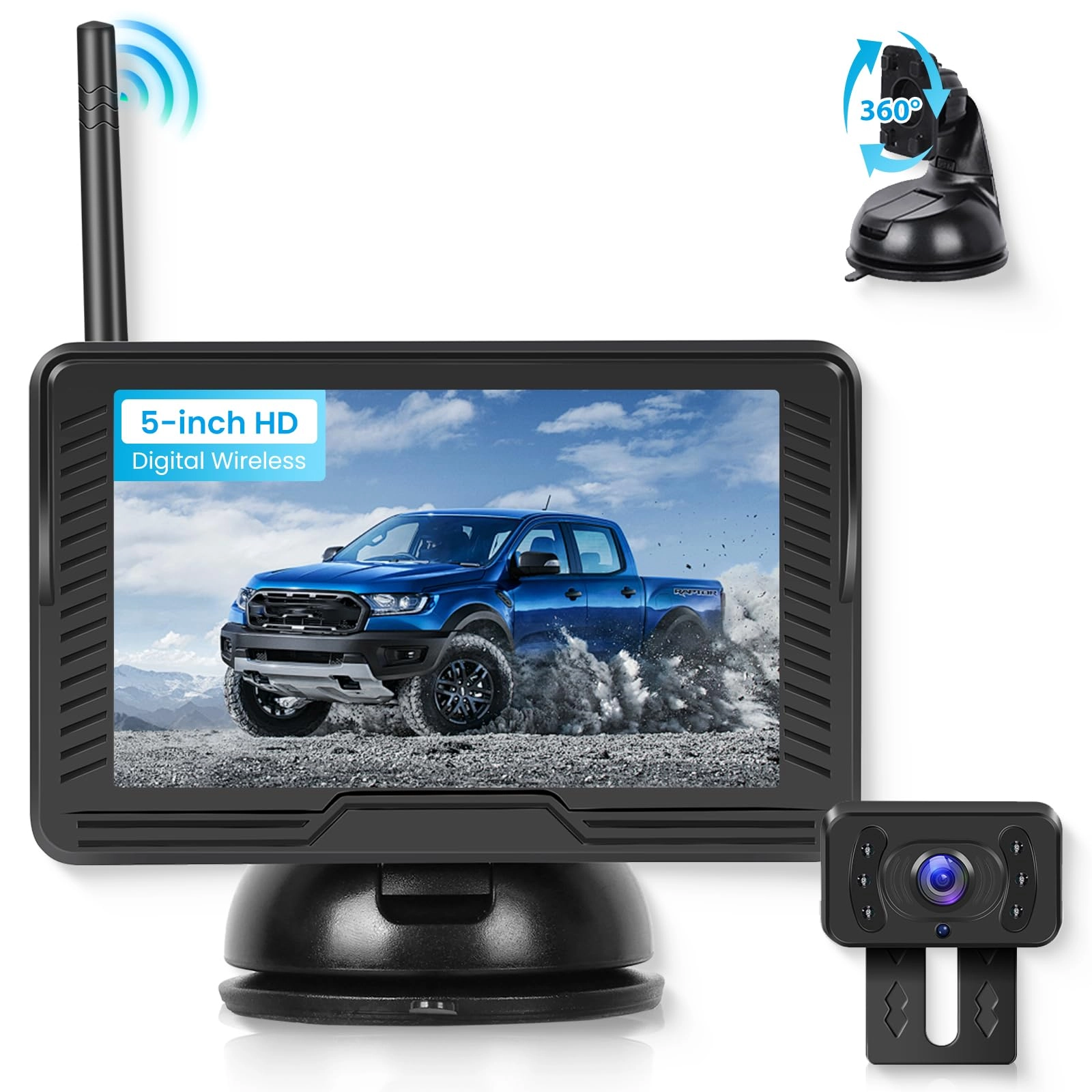 VECHTEL Wireless Reversing Camera - Night Vision Wireless 720P