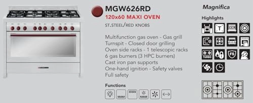 Magnifica MGW626RD GAS Cooker