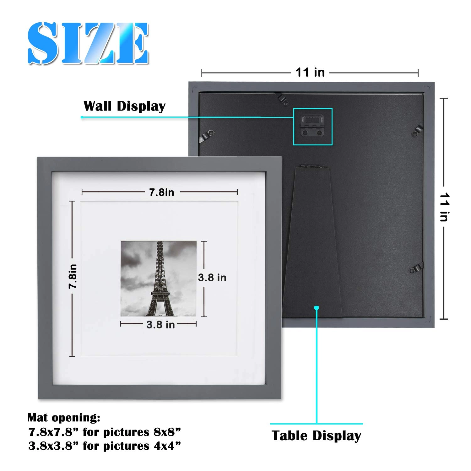 11x11 Picture Frames - 4 Count