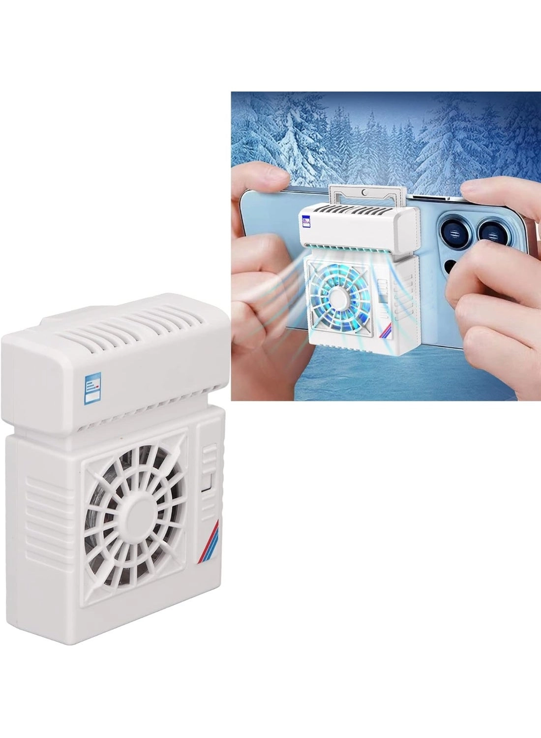 SL-09 Mobile Phone Radiator - Digital Temperature Display USB-Powered Adjustable Speed