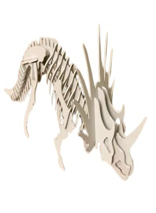 BHISRA FAB Styracosaurus - 3D Skeleton Puzzle DIY Assembly
