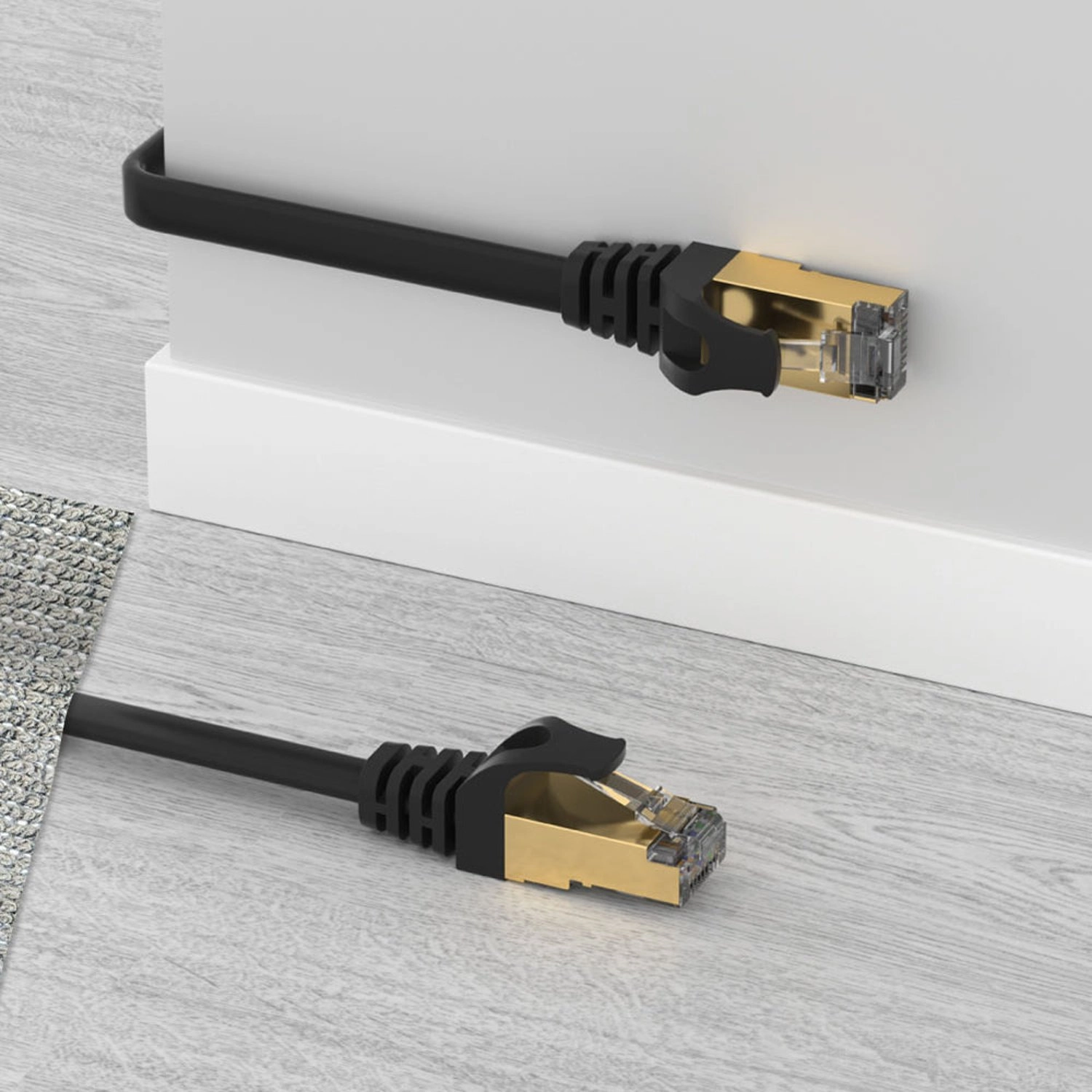 Cat 7 SSTP RJ45 Flat Ethernet Cable - 1 M