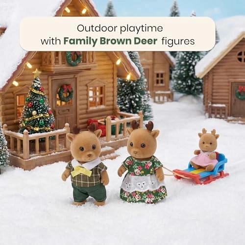 Fernwood Family - 3 Years Deer Family - Dollhouse, Family 3 pieces