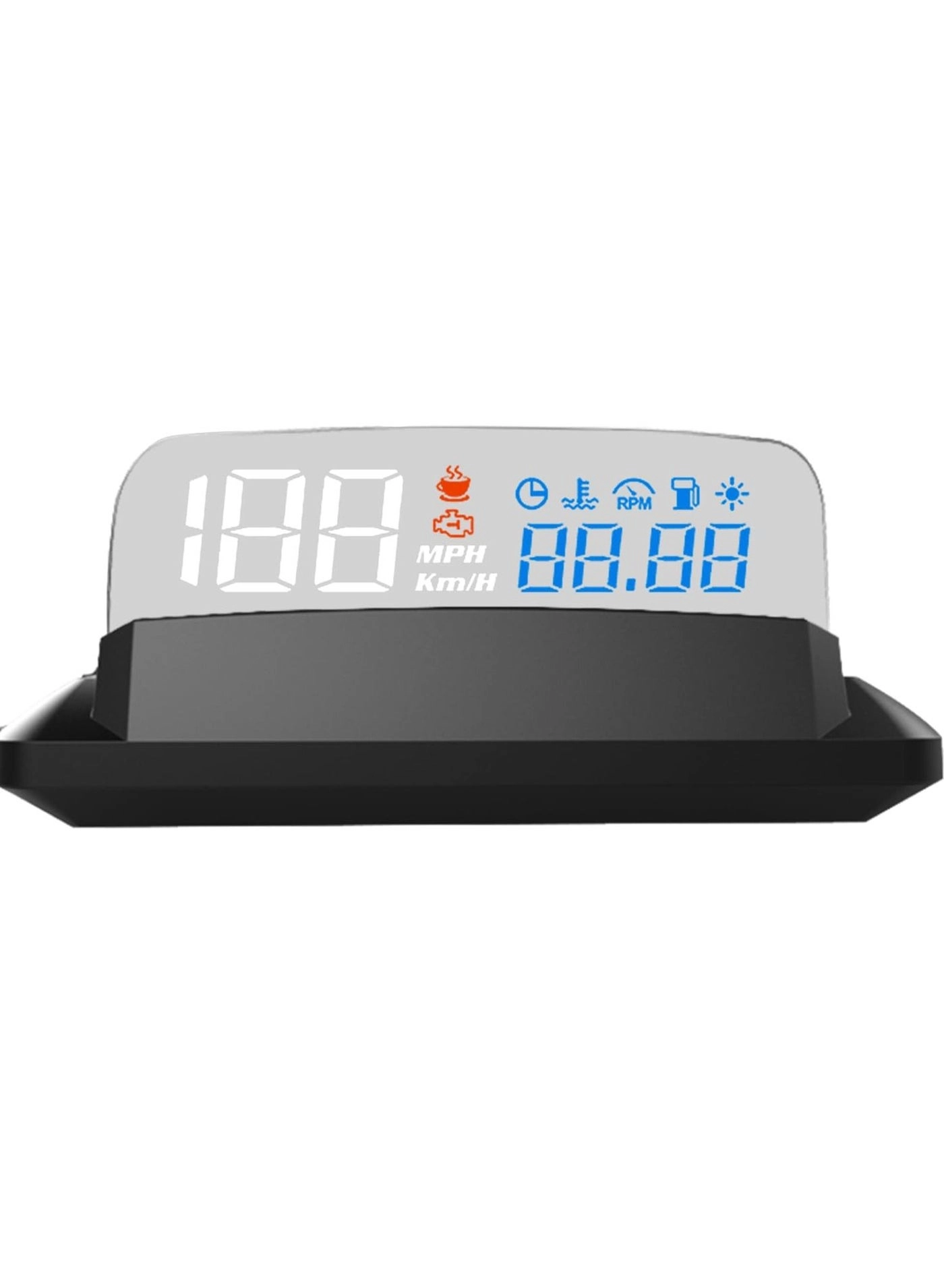 Excefore Head Up Display - OBD2 GPS Dual System Digital Speedometer KMH MPH