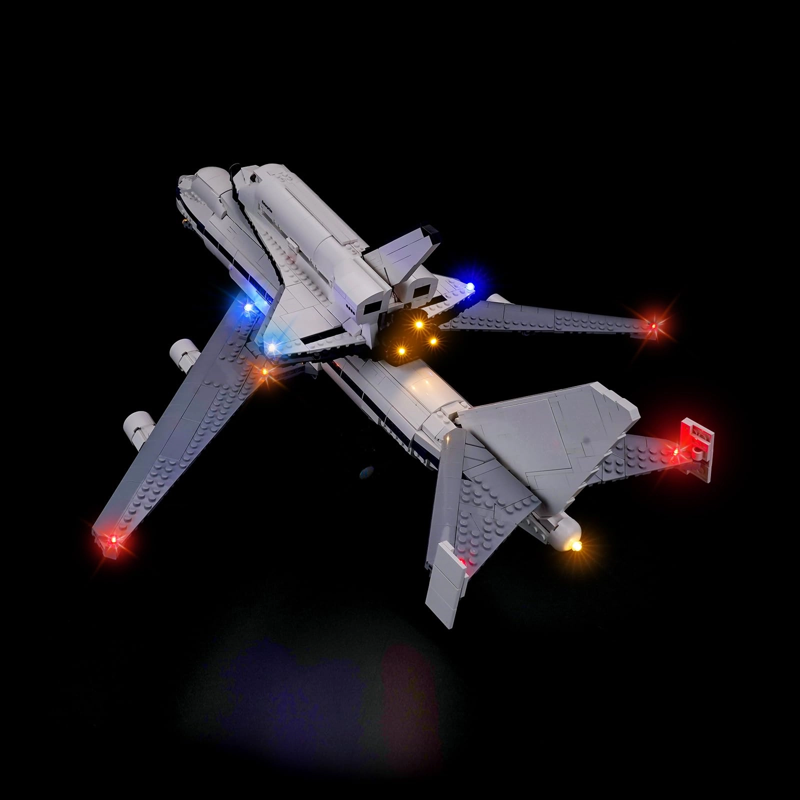BrickBling 10360 Shuttle Carrier Aircraft - Standard Version 5V 12 LEDs
