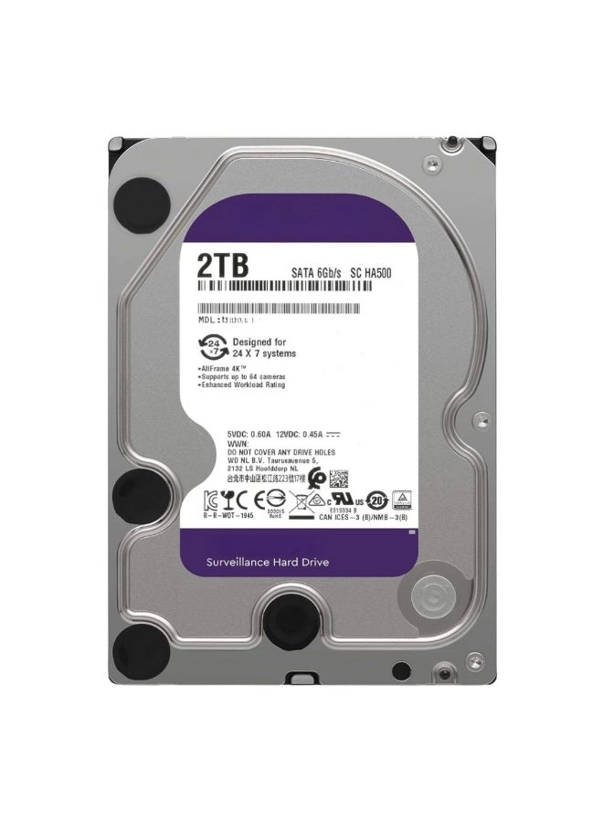 Generic 3.5" 5400rpm 64MB SATA 6Gb/s (WD20PURZ) - 2TB